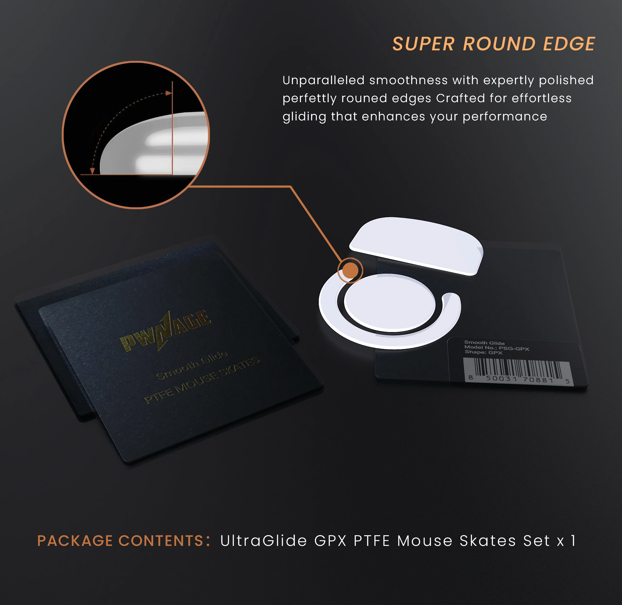 SmoothGlide PTFE Skates for Logitech G Pro Superlight X GPX - Image 3