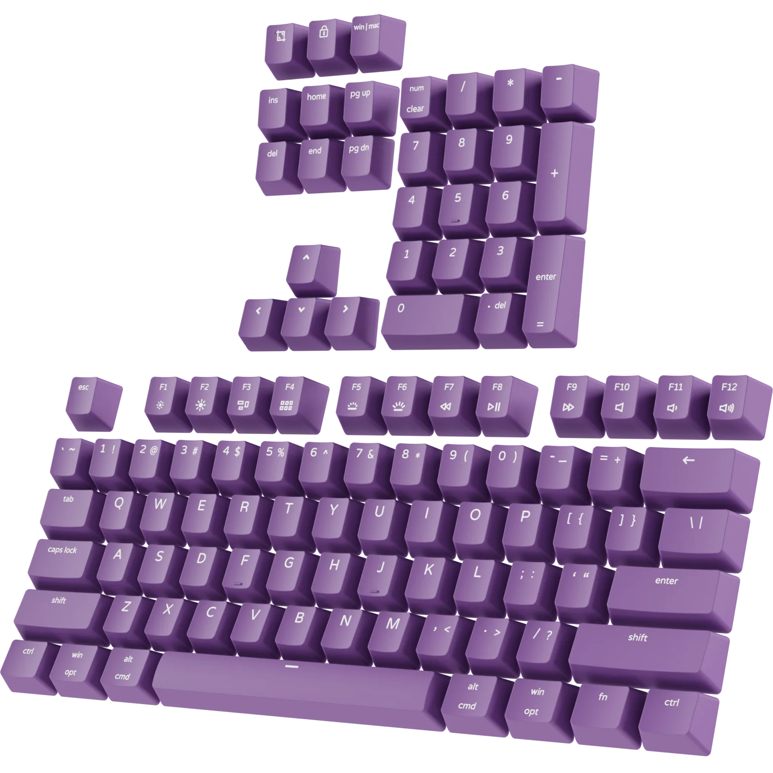Ultra Custom Full Keycap Set - Double Shot PBT Shine Through - Image 16