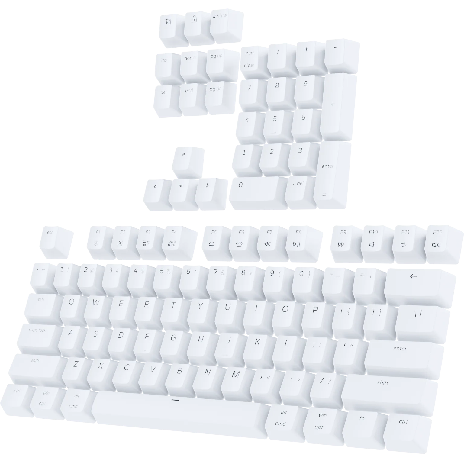Ultra Custom Full Keycap Set - Double Shot PBT Shine Through - Image 24
