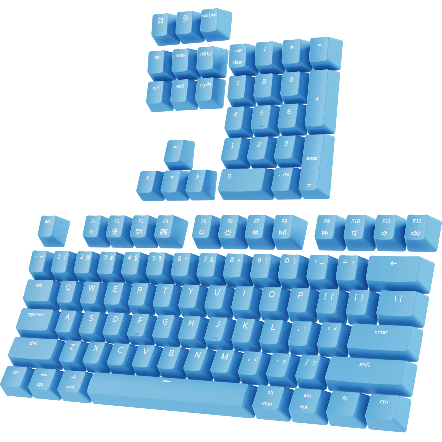 Ultra Custom Full Keycap Set - Double Shot PBT Shine Through - Image 5