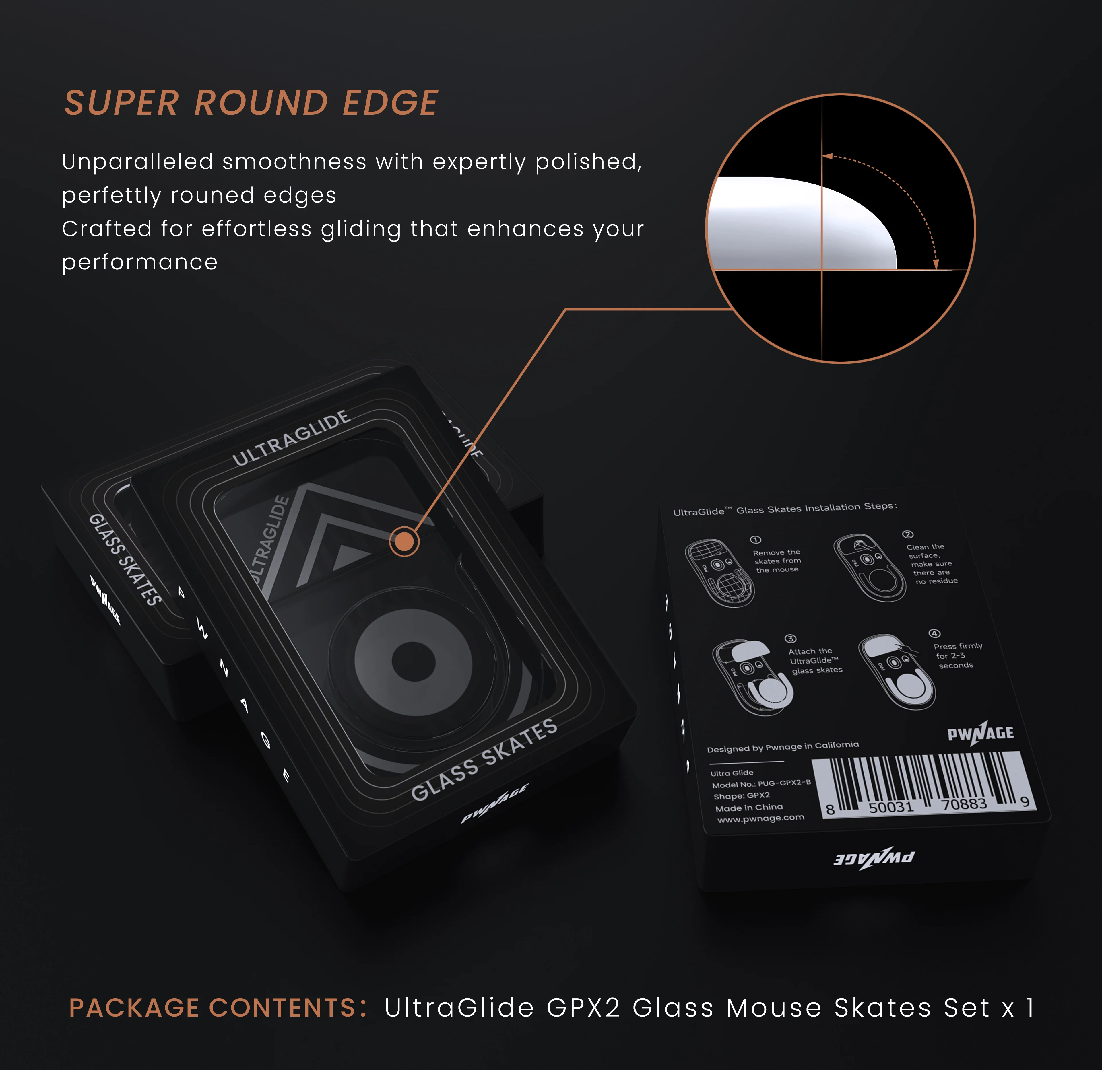 Ultraglide Glass Skates for Logitech G Pro X 2 Superlight 2 GPX2 - Image 2