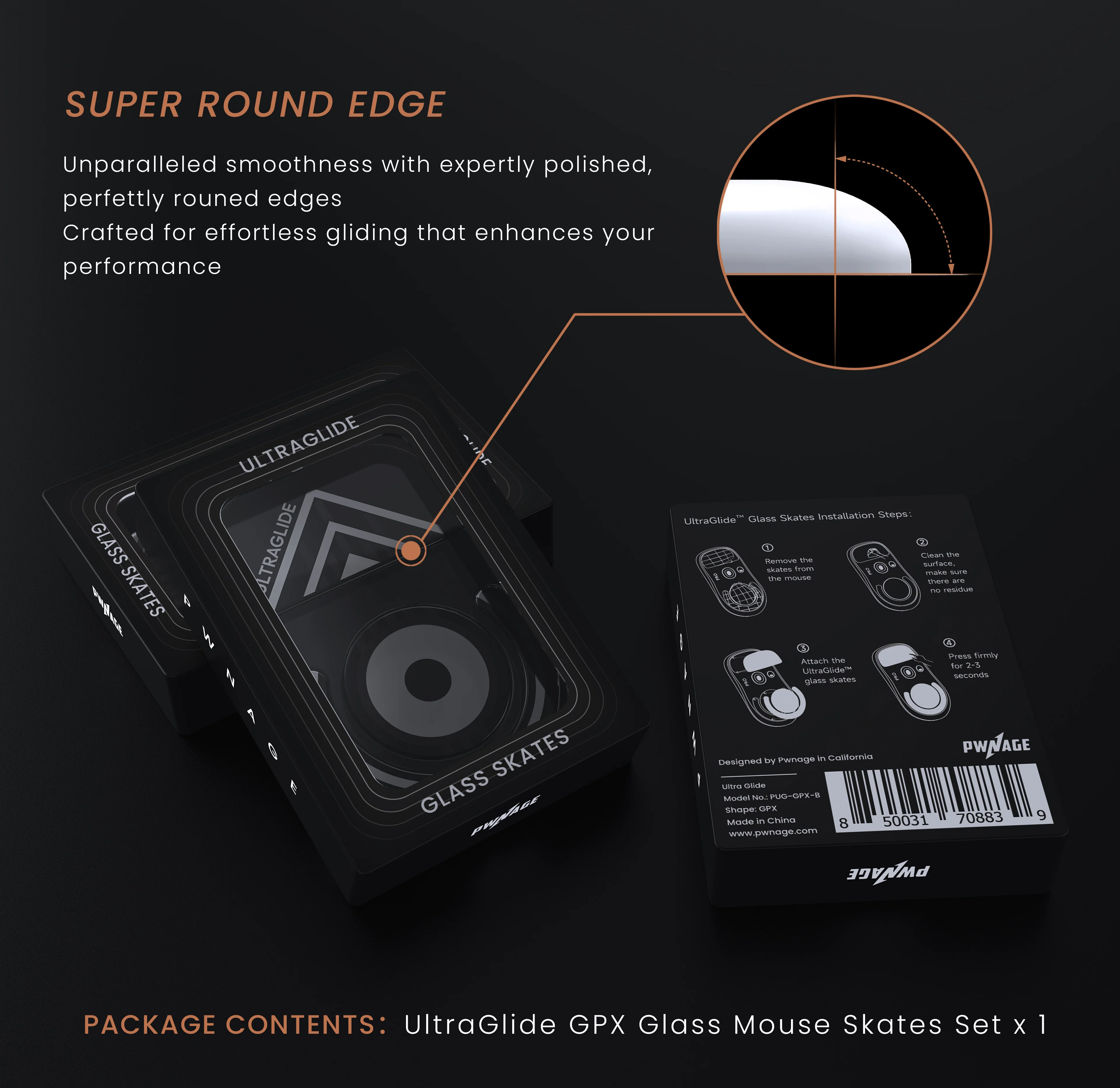 Ultraglide Glass Skates for Logitech G Pro X Superlight - Image 2
