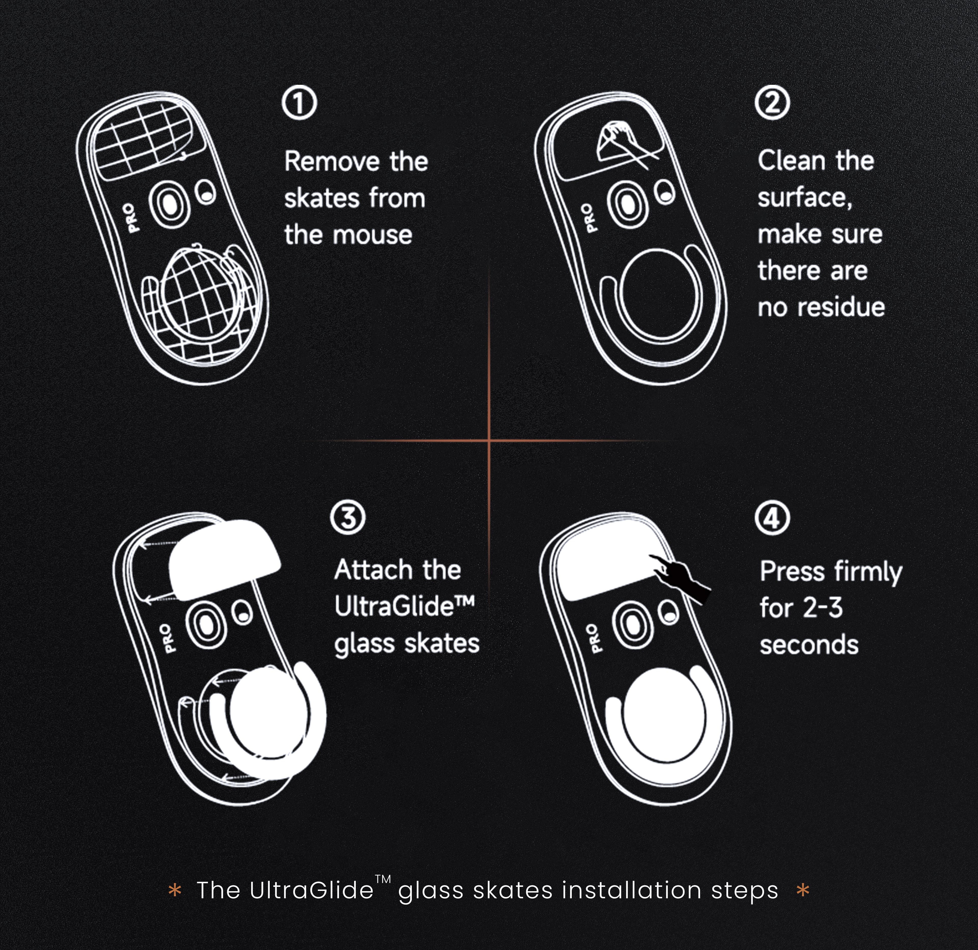 Ultraglide Glass Skates for Logitech G Pro X Superlight - Image 5